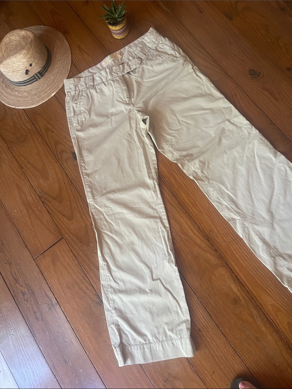 J. Crew Beige Cotton Chino Trousers